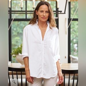 $278 Frank & Eileen Featherweight
Relaxed Button Up Shirt Sz X-Small